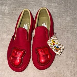 Brand new kids size 3 haribo gummy bear edition vans red NWT skate